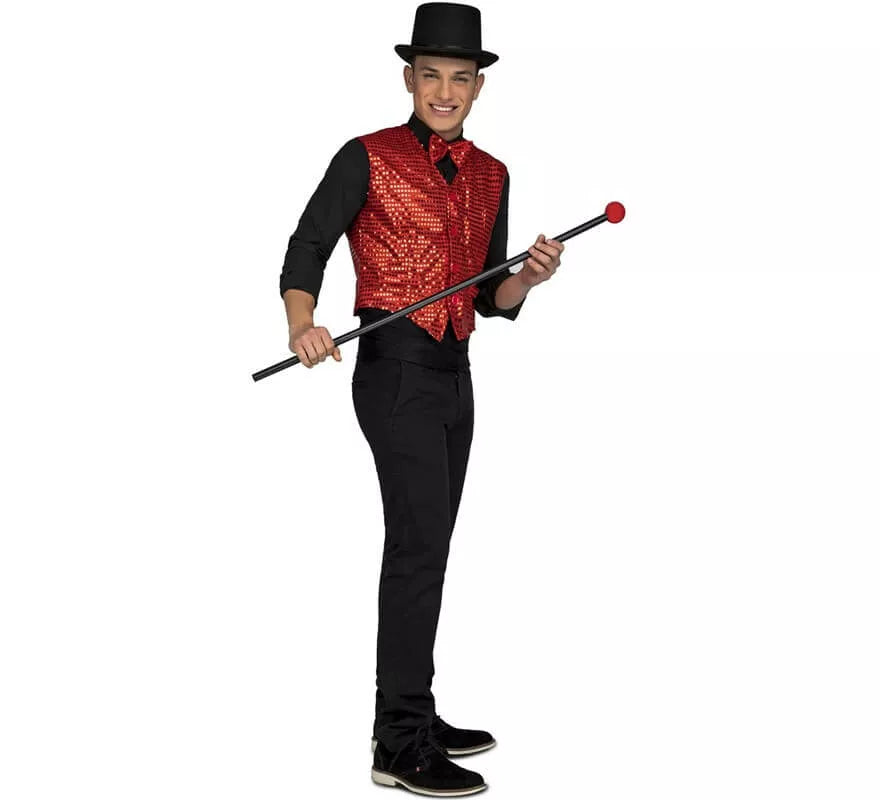 Chaleco con Pajarita Rojo para hombre