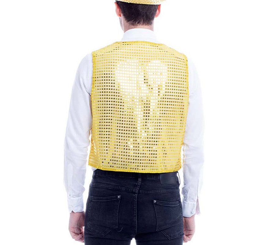 Translation missing: pt-PT.Chaleco de Lentejuelas color Oro para hombre