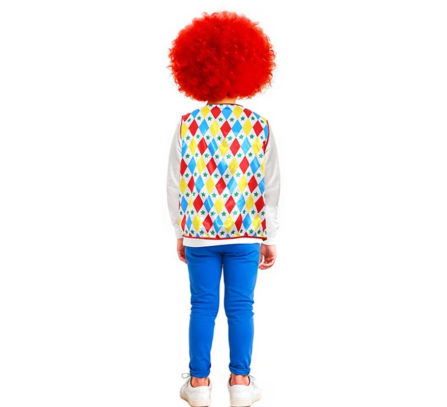 Translation missing: pt-PT.Chaleco de Payaso rombos y estrellas infantil