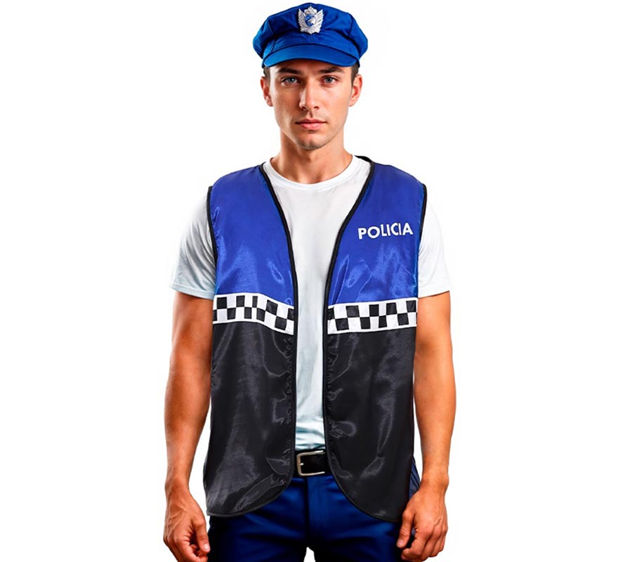 Translation missing: pt-PT.Chaleco de Policía a cuadros adulto en varios colores