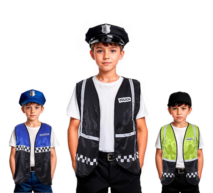 Translation missing: pt-PT.Chaleco de Policía a cuadros infantil en varios colores