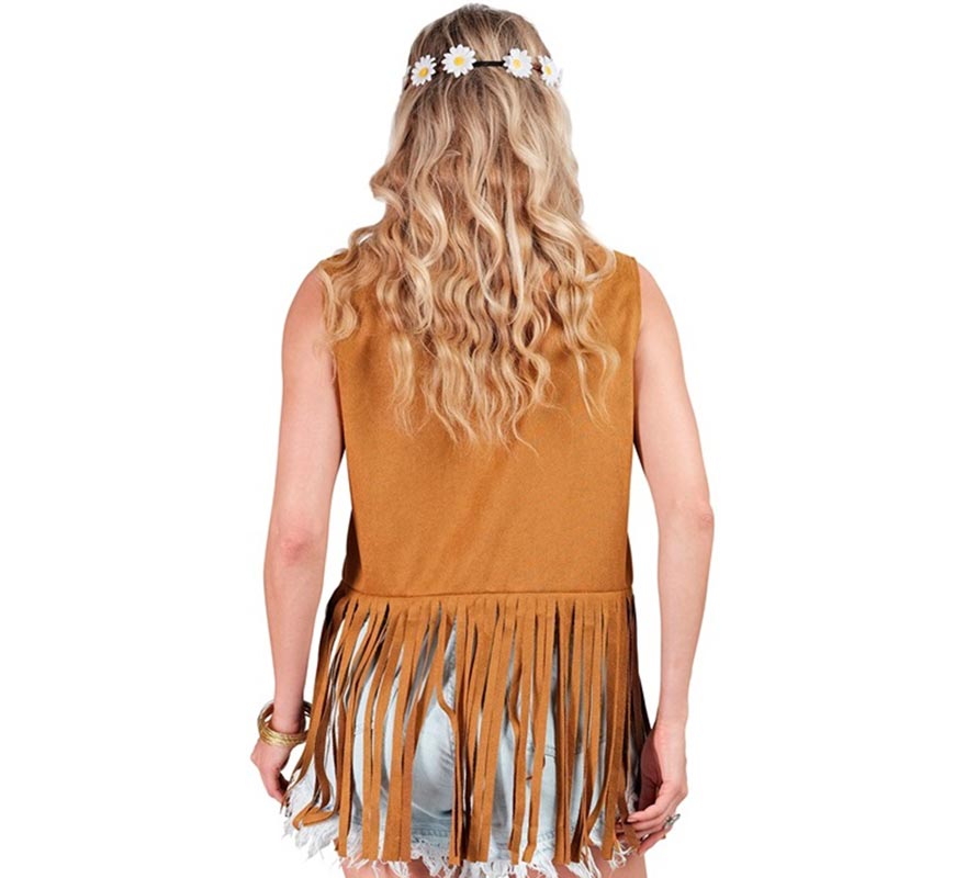 Translation missing: pt-PT.Chaleco Hippie con Flores marrón para mujer