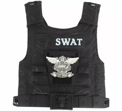 Colete policial infantil de plástico, 36x28cm