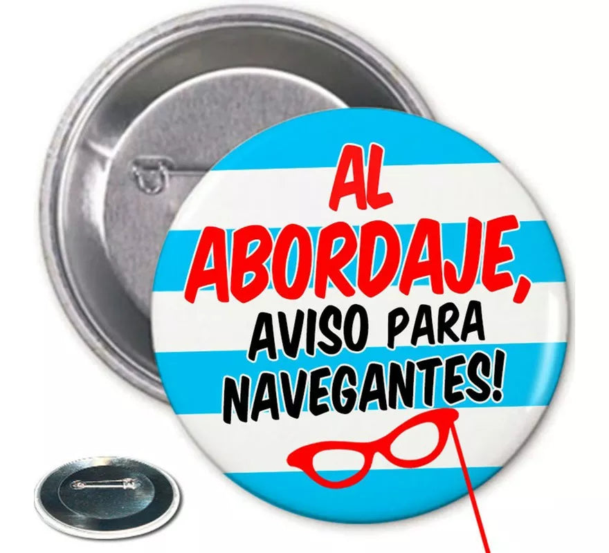 Translation missing: pt-PT.Chapa Al Abordaje, Aviso para Navegantes de 6 cm diámetro