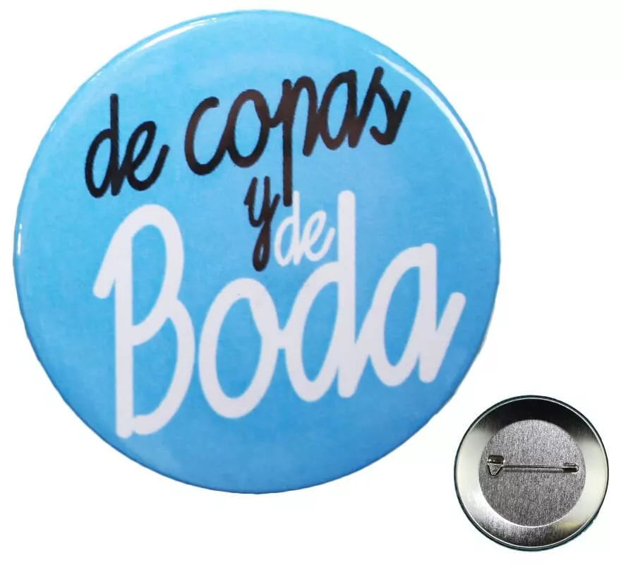 Translation missing: pt-PT.Chapa de Copas y de Boda de 5,7 cm de diámetro