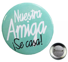 Folheado Nosso amigo casa com 5,7 cm de diâmetro