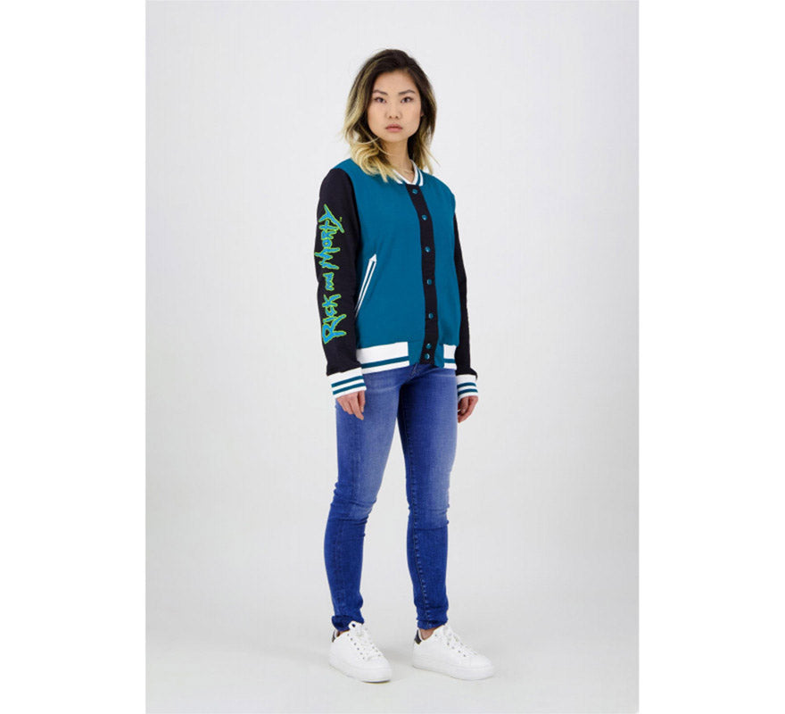 Translation missing: pt-PT.Chaqueta beisbol chica Rick y Morty