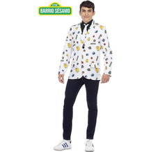Jaqueta masculina branca da Vila Sésamo