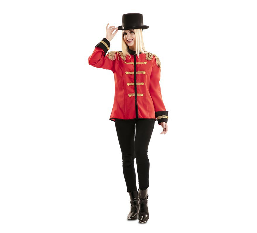 Translation missing: pt-PT.Chaqueta de Domador Roja y Dorado para mujer
