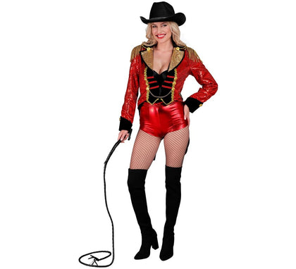 Chaqueta de Frac Lentejuelas rojo para mujer
