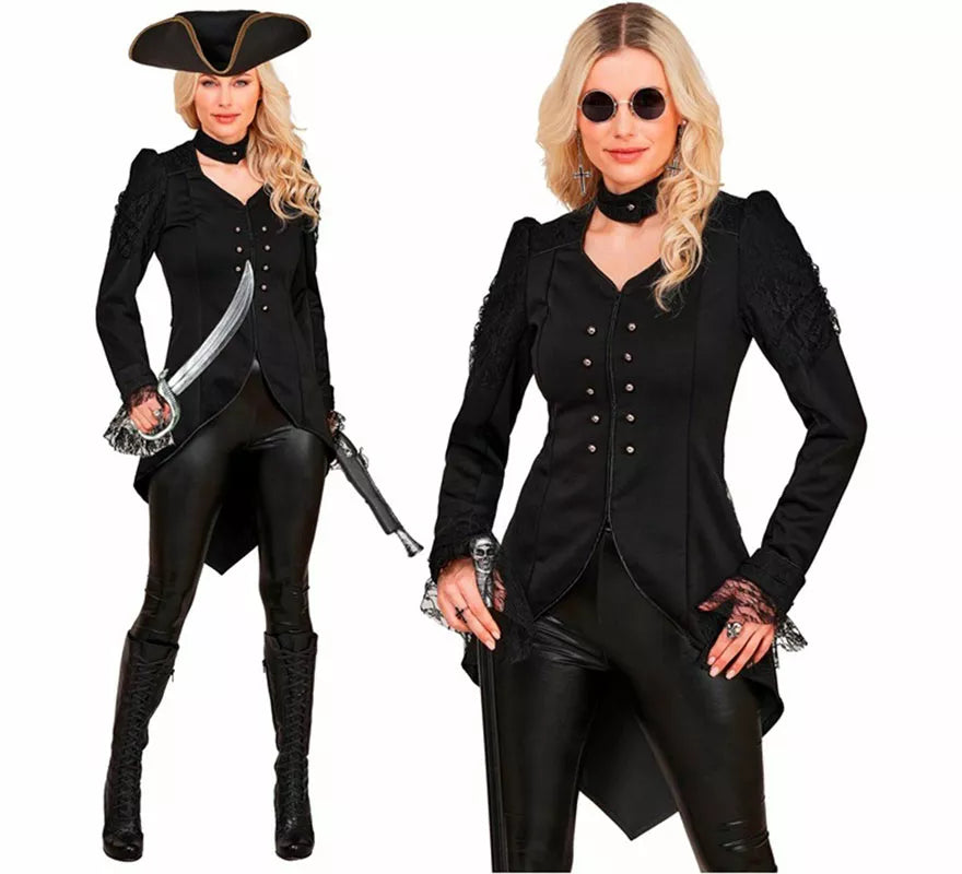 Chaqueta de Frac negra para mujer