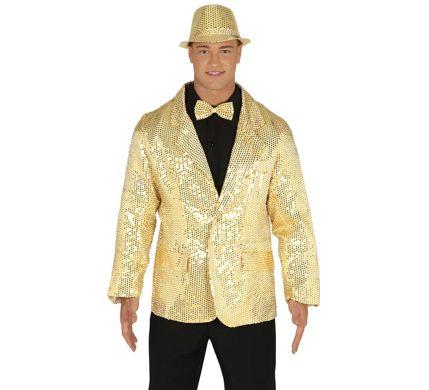 Translation missing: pt-PT.Chaqueta de Lentejuelas Dorada para hombre