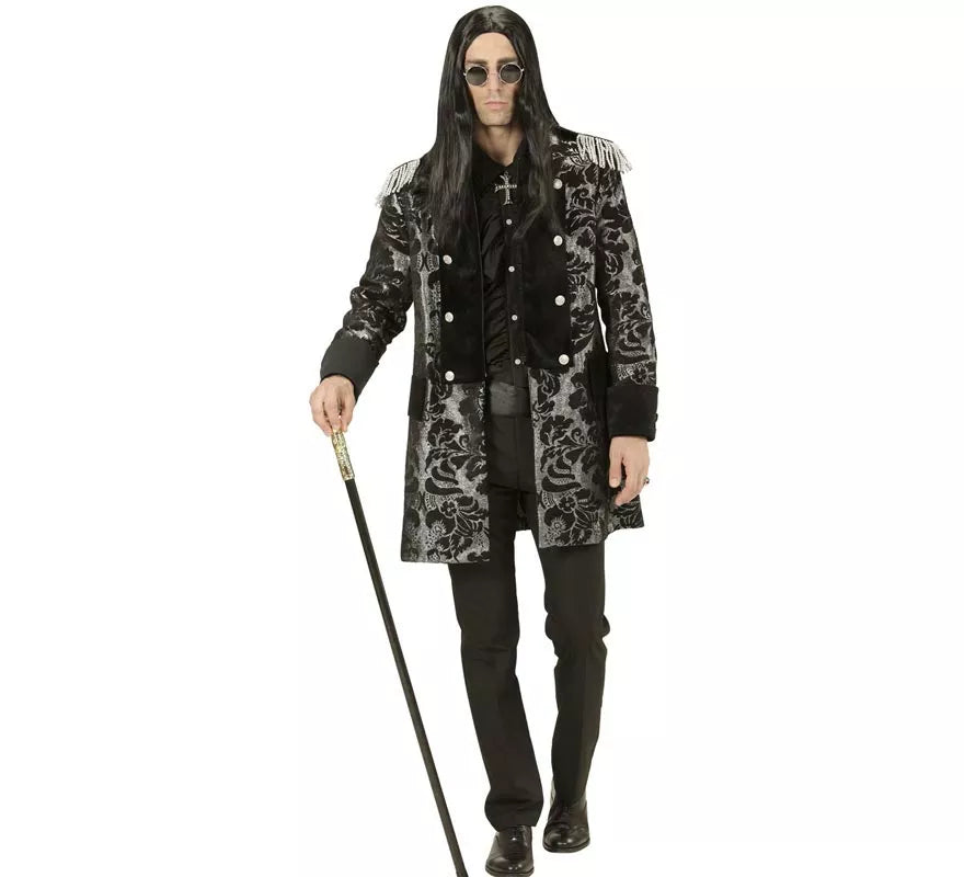 Translation missing: pt-PT.Chaqueta Jacquard época plateada para hombre