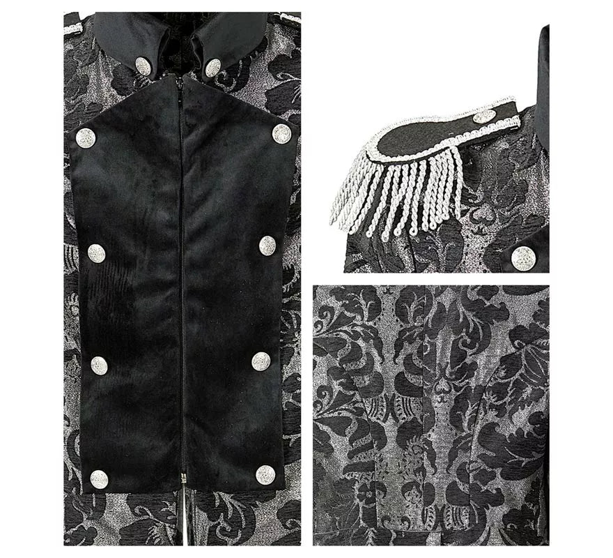 Translation missing: pt-PT.Chaqueta Jacquard época plateada para hombre