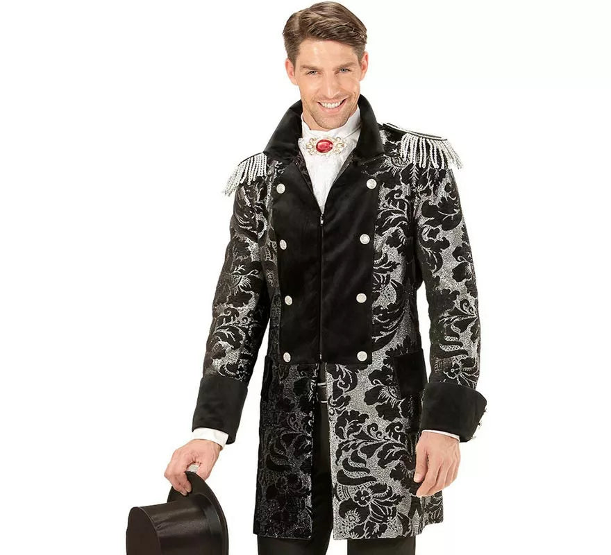 Translation missing: pt-PT.Chaqueta Jacquard época plateada para hombre