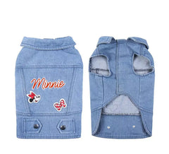 Jaqueta jeans Minnie Mouse para cães