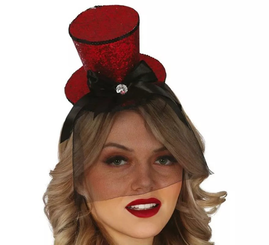 Translation missing: pt-PT.Chistera Mini Roja con Diadema