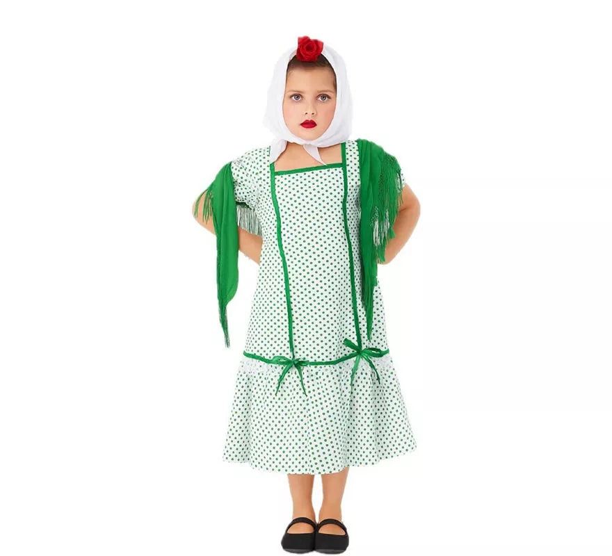 Translation missing: pt-PT.Chulapa Madrileña Verde para niña