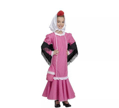 Fato de Chulapa rosa para menina e bebé