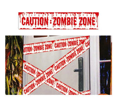 Cuidado Zombie fita de 600 x 12 cm