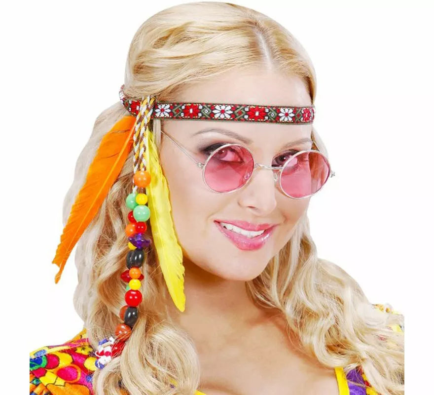 Translation missing: pt-PT.Cinta Hippie con Perlas y Plumas