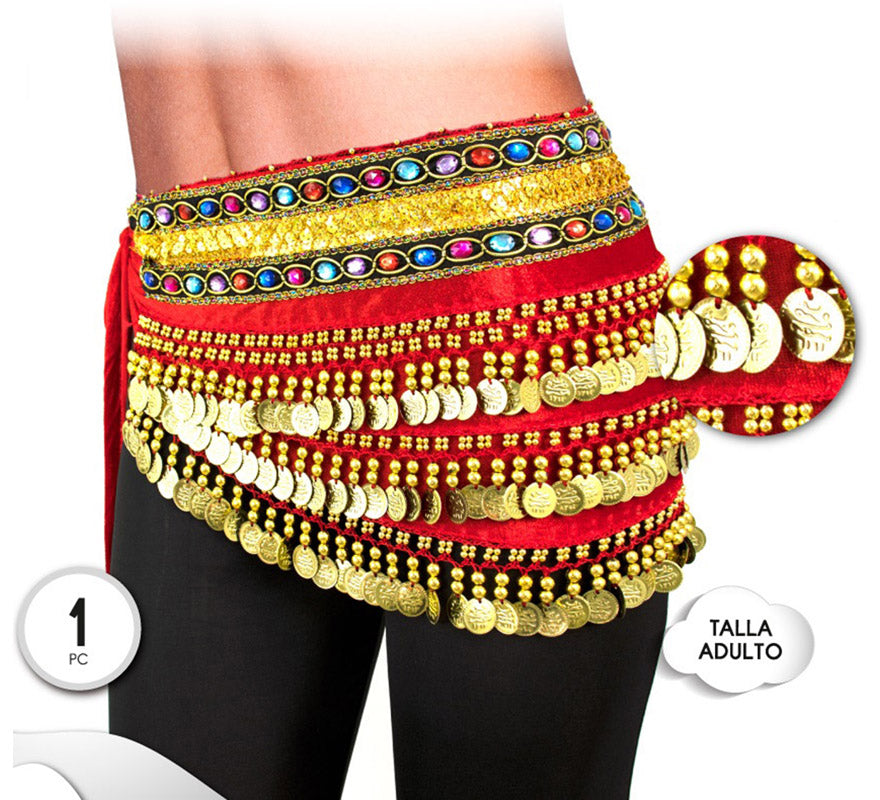 Translation missing: pt-PT.Cinturón Pañuelo de Danza Oriental en varios colores para mujer
