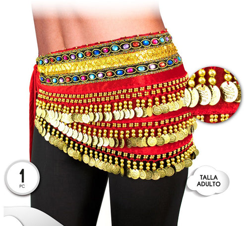 Cinturón Pañuelo de Danza Oriental en varios colores para mujer