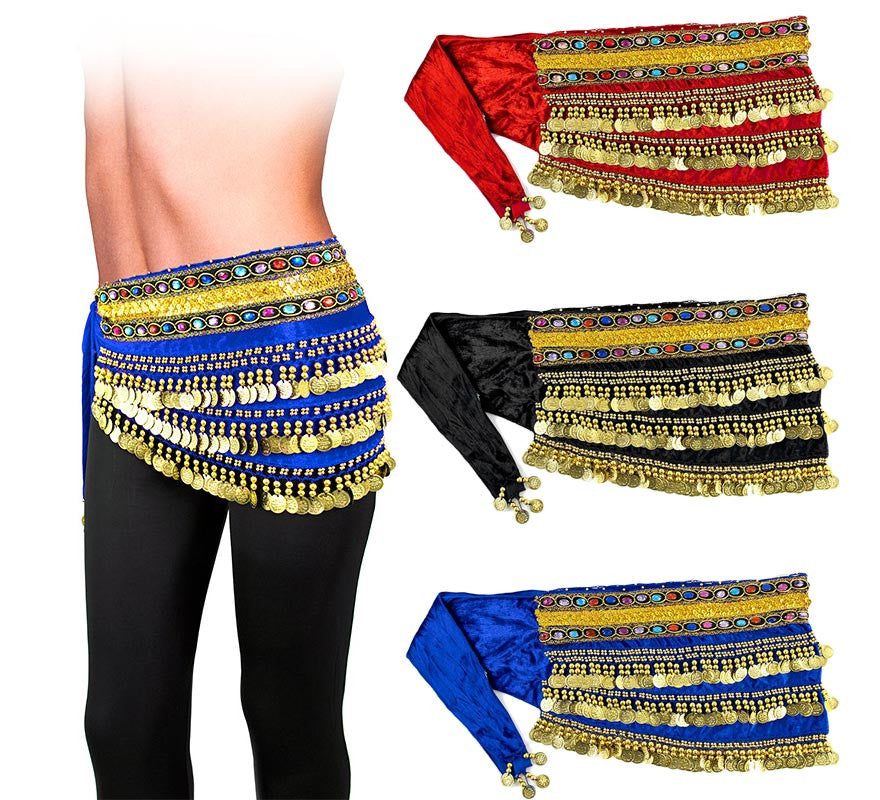 Translation missing: pt-PT.Cinturón Pañuelo de Danza Oriental en varios colores para mujer