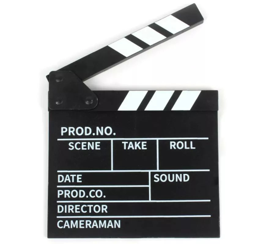 Translation missing: pt-PT.Claqueta de Cine negra clásica de 20 cm