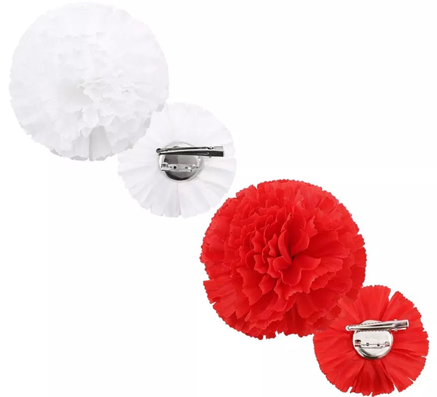 Translation missing: pt-PT.Clavel de Sevillana o Chulapa de 8 cm con Pinza en varios colores