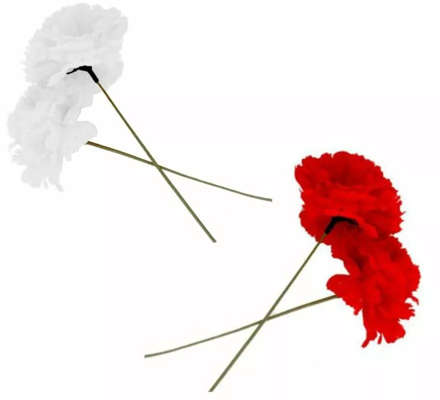 Translation missing: pt-PT.Clavel Sevillana o Chulapa 8 cm con Varilla 18 cm en varios colores