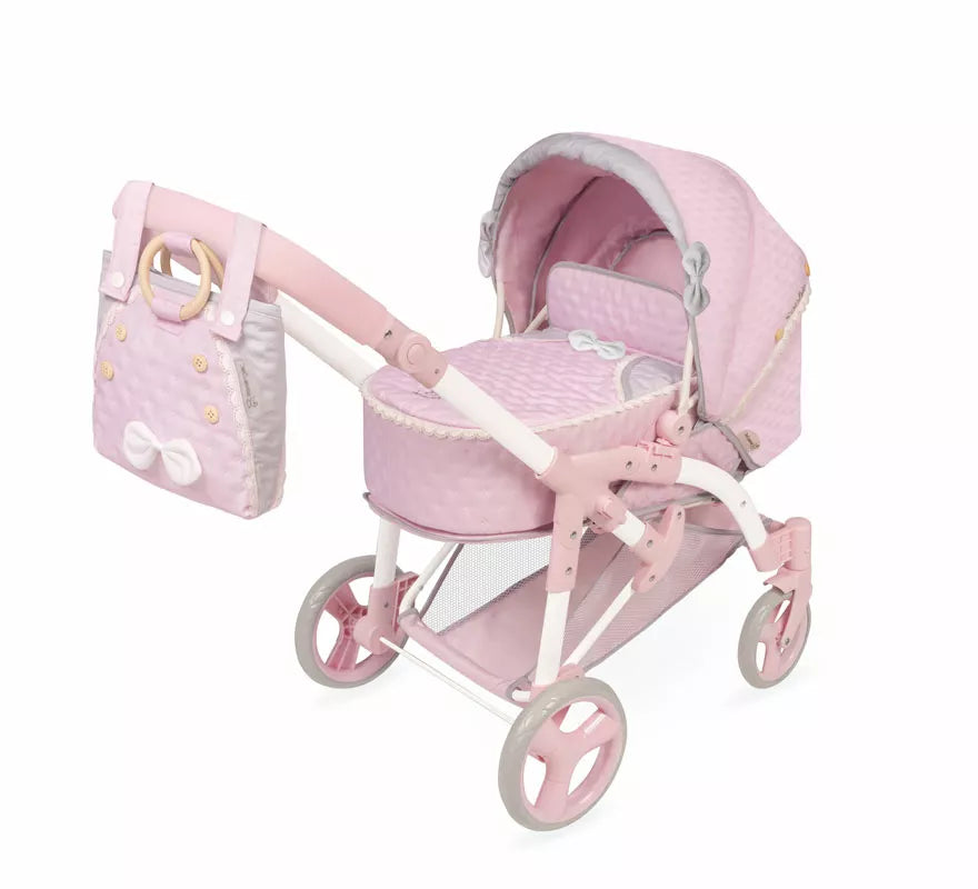 Coche de Muñecas de hasta 48 cm 3 en 1 Plegable