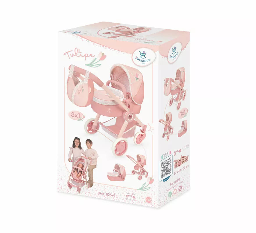 Translation missing: pt-PT.Coche de Muñecas de hasta 48 cm 3 en 1 Plegable con Bolso