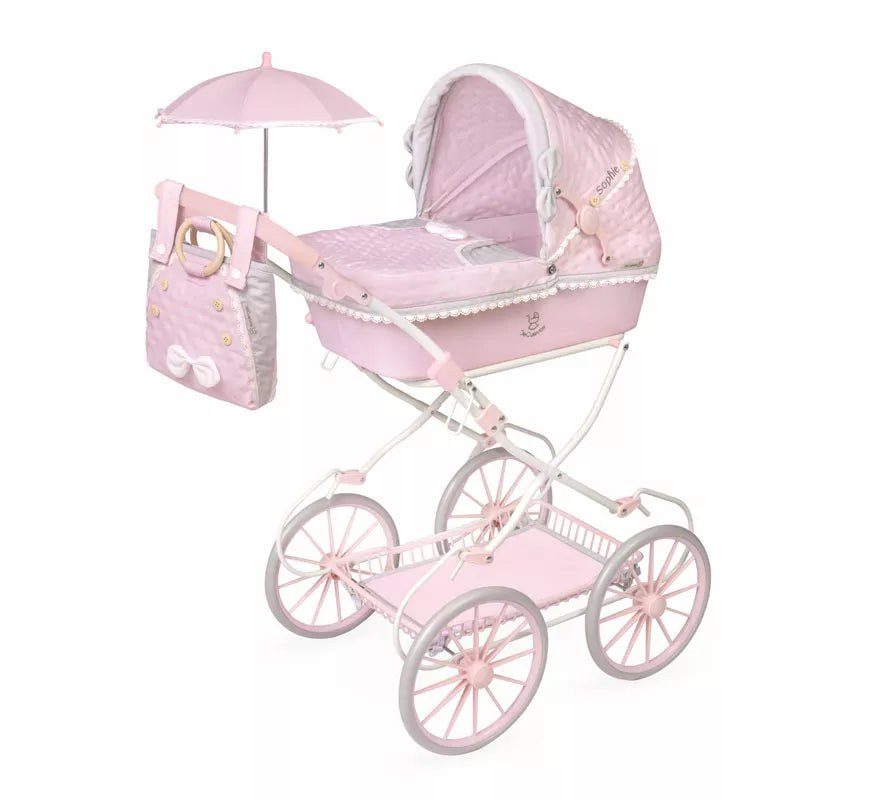 Translation missing: pt-PT.Coche de Muñecas de hasta 48 cm Plegable con Sombrilla y Bolso