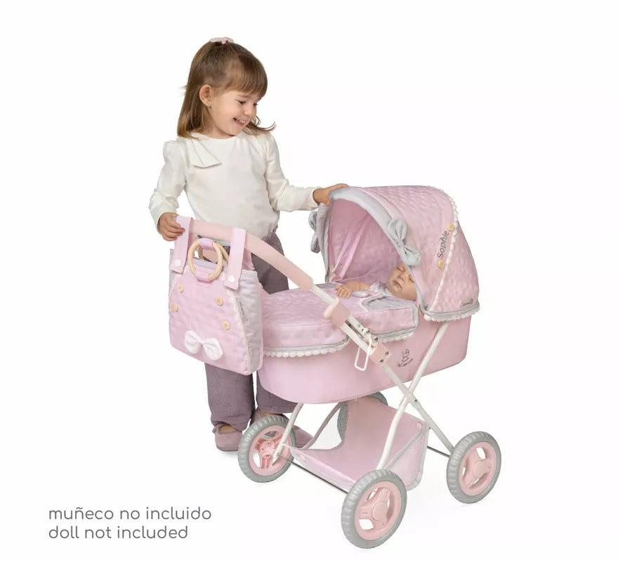 Translation missing: pt-PT.Coche de Muñecas de hasta 48 cm Plegable con Sombrilla y Bolso