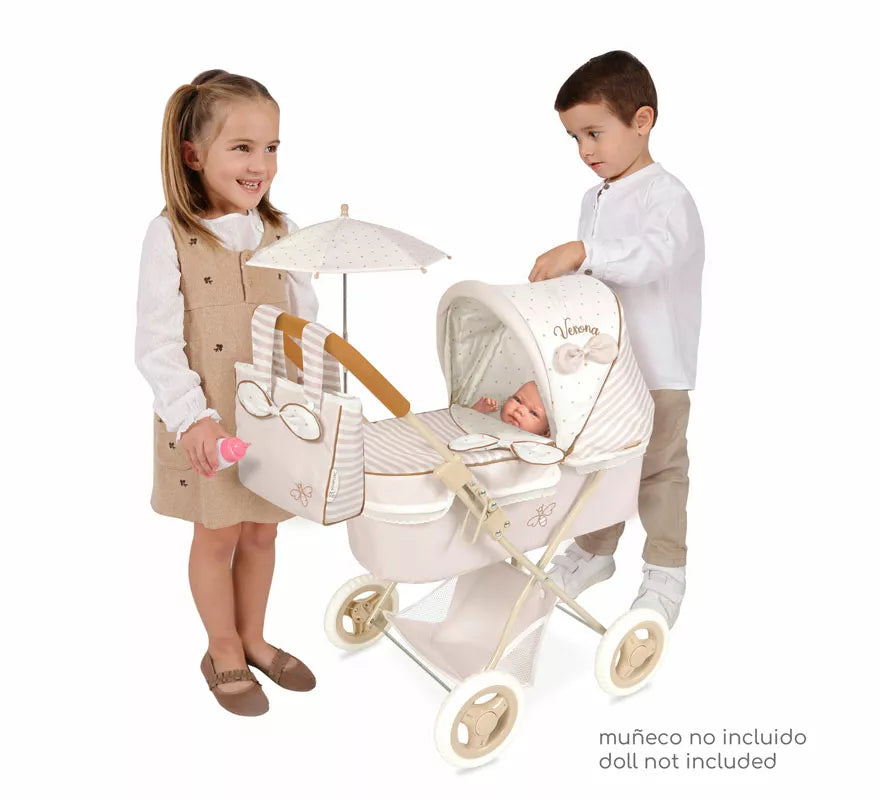 Translation missing: pt-PT.Coche de Muñecas de hasta 48 cm Plegable con Sombrilla y Bolso