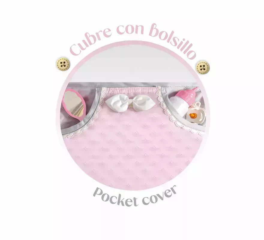 Translation missing: pt-PT.Coche de Muñecas de hasta 48 cm Plegable con Sombrilla y Bolso