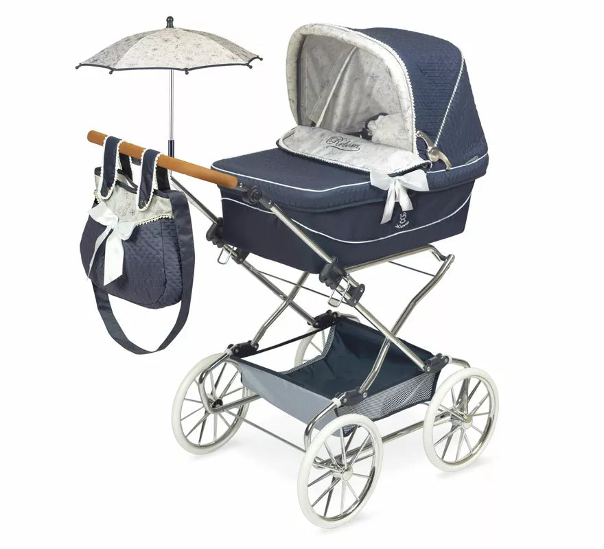 Translation missing: pt-PT.Coche de Reborn de hasta 55 cm Plegable con Sombrilla y Bolso