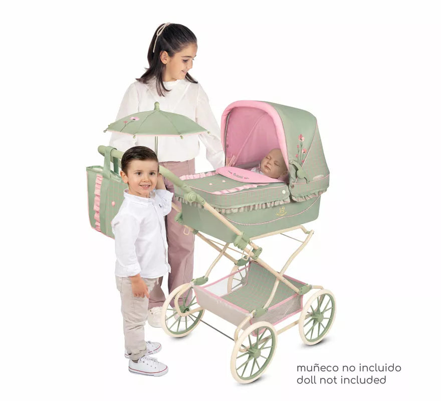 Translation missing: pt-PT.Coche de Reborn de hasta 55 cm Plegable con Sombrilla y Bolso