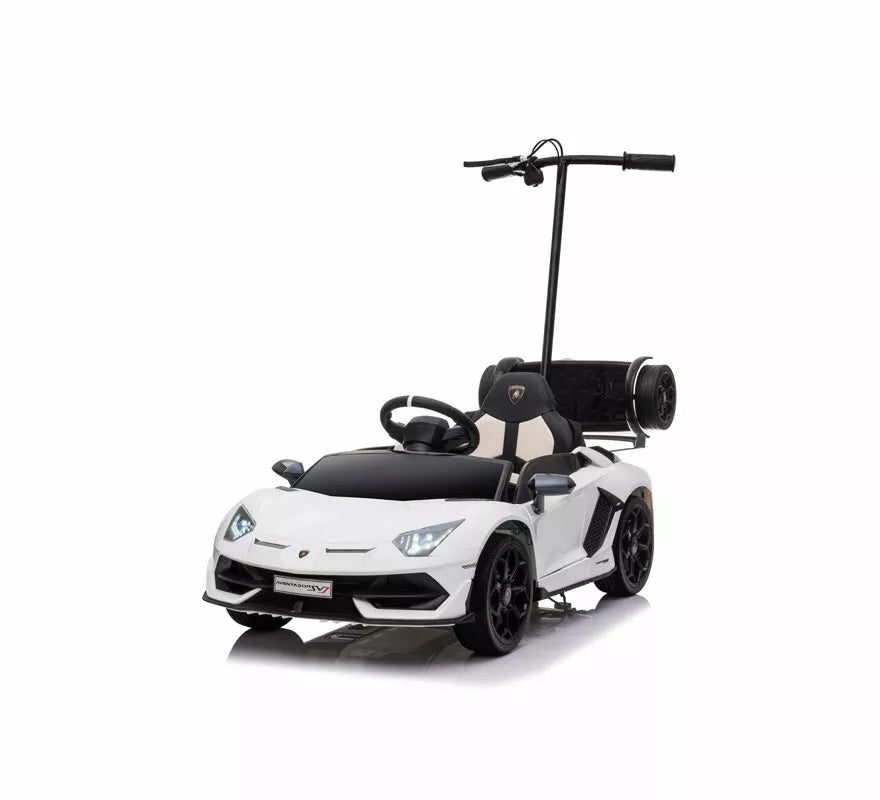 Translation missing: pt-PT.Coche Eléctrico Infantil Aventador SVJ blanco 12V