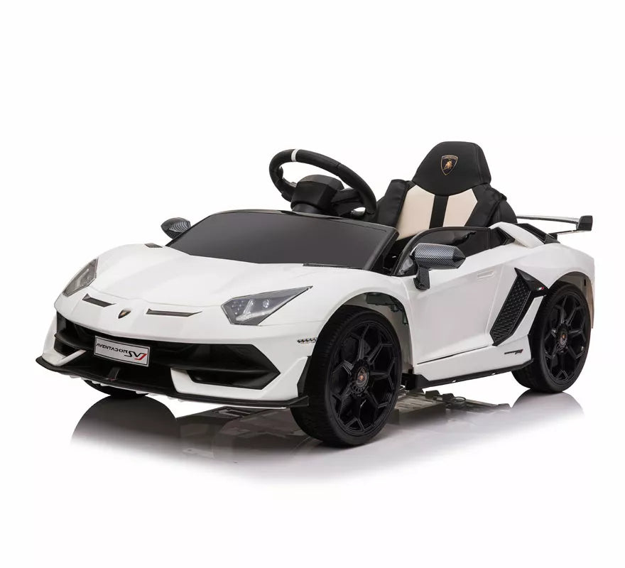 Translation missing: pt-PT.Coche Eléctrico Infantil Aventador SVJ blanco 12V