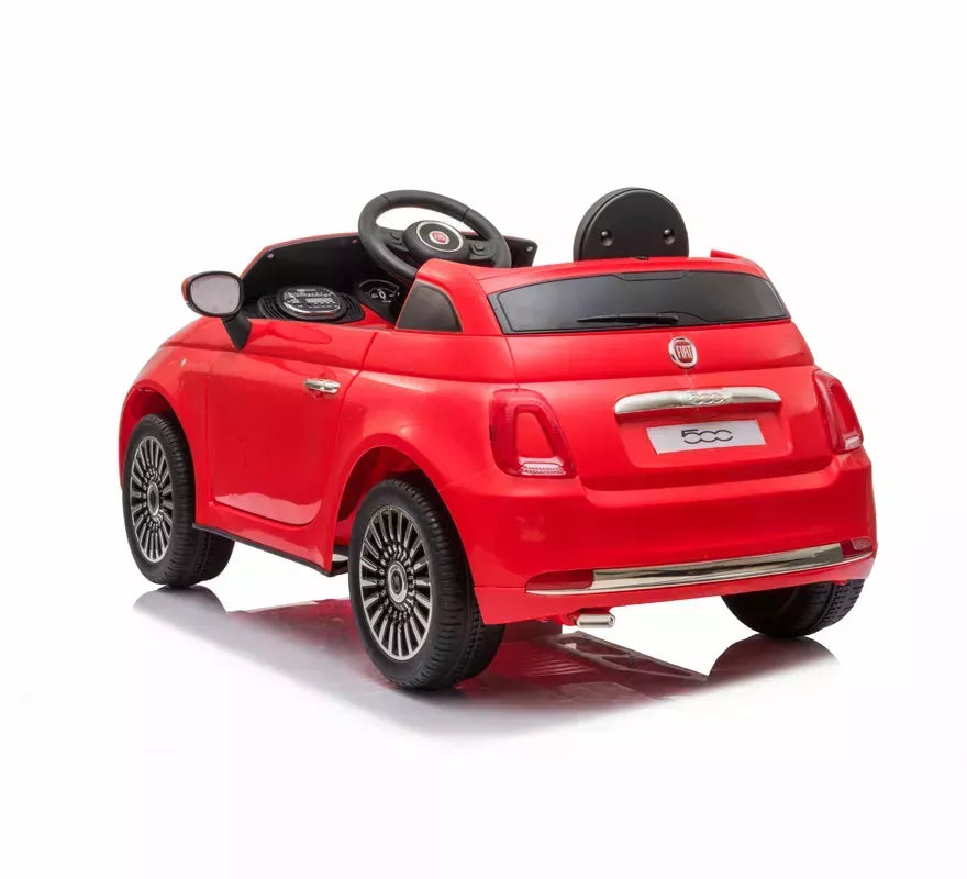 Coche Eléctrico Infantil Fiat 500 rojo 12V