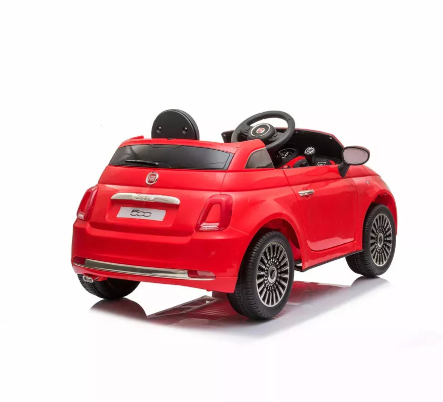 Coche Eléctrico Infantil Fiat 500 rojo 12V