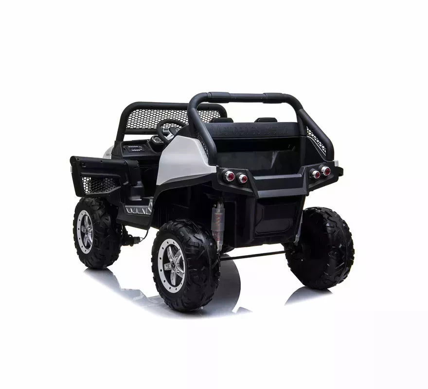 Coche Eléctrico Infantil Mercedes Benz Unimog blanco 12V