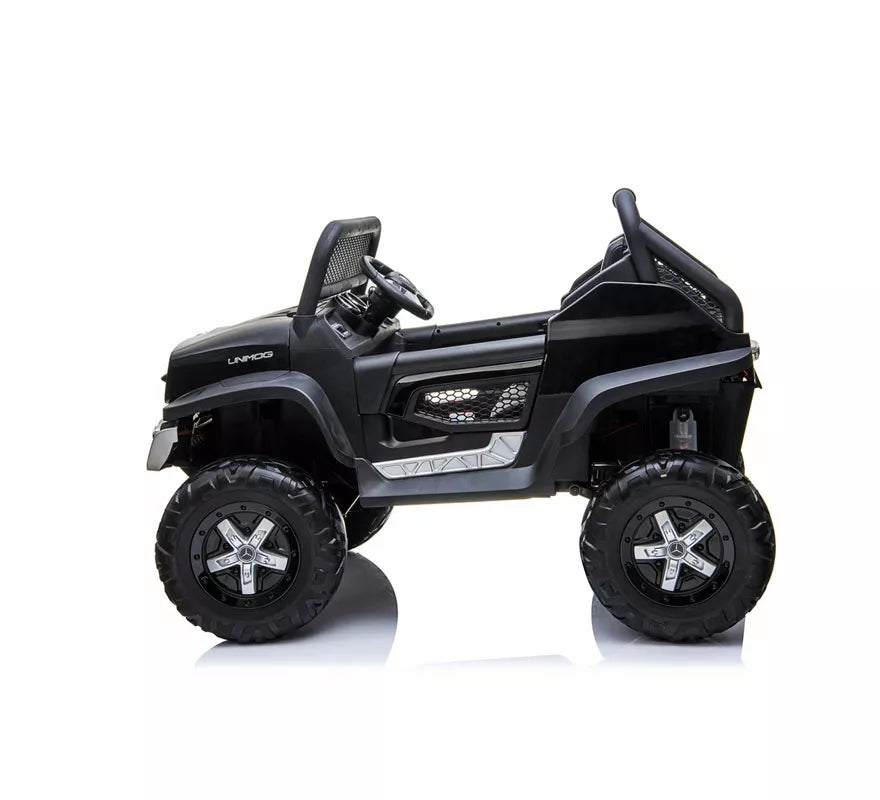 Translation missing: pt-PT.Coche Eléctrico Infantil Mercedes Benz Unimog negro 12V