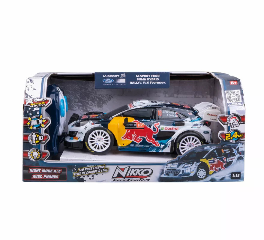 Translation missing: pt-PT.Coche Radiocontrol 1:18 Red Bull Ford con Luces