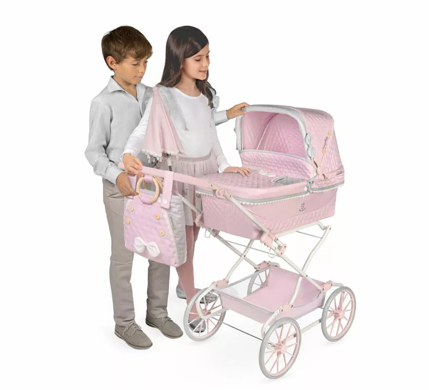 Translation missing: pt-PT.Coche Reborn de hasta 55 cm Plegable con Sombrilla y Bolso