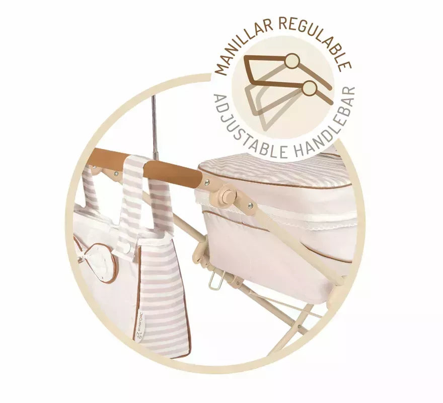 Translation missing: pt-PT.Coche Reborn de hasta 55 cm Plegable con Sombrilla y Bolso