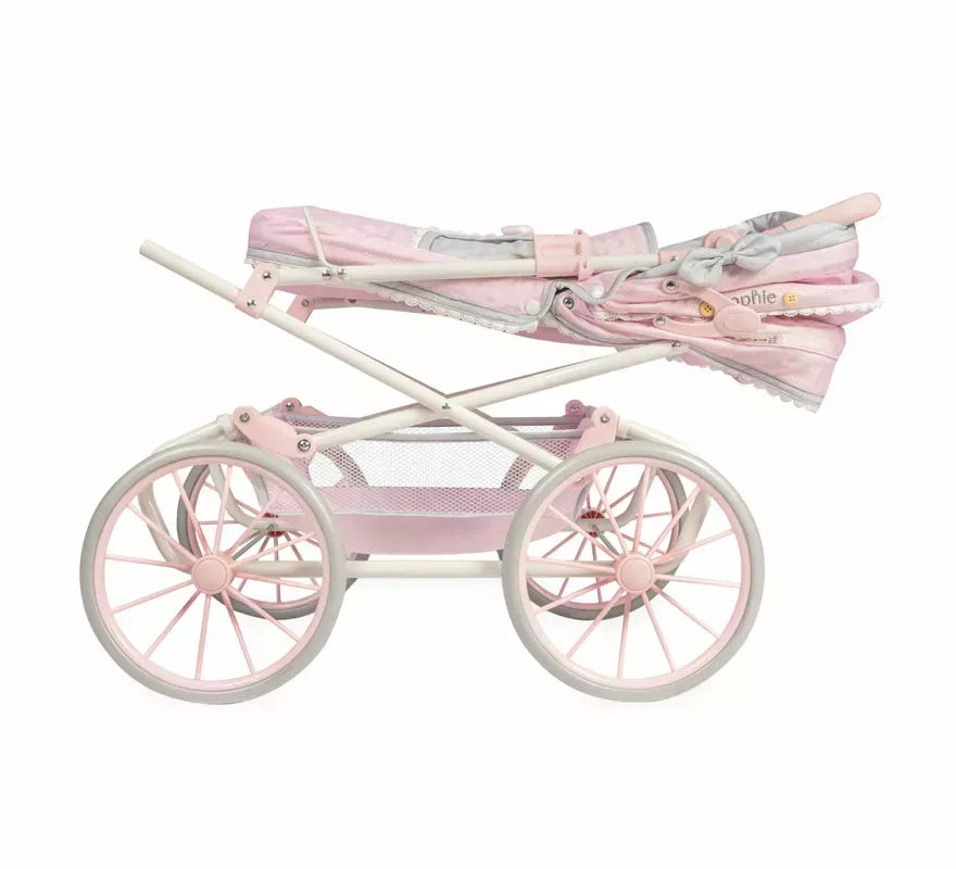 Coche Reborn de hasta 55 cm Plegable con Sombrilla y Bolso