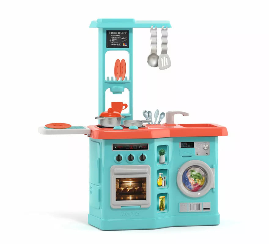 Translation missing: pt-PT.Cocina infantil azul con Planchador